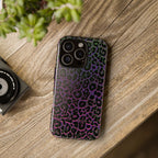 Colorful Leopard Tough Phone Case for iPhone, Galaxy, or Google Pixel