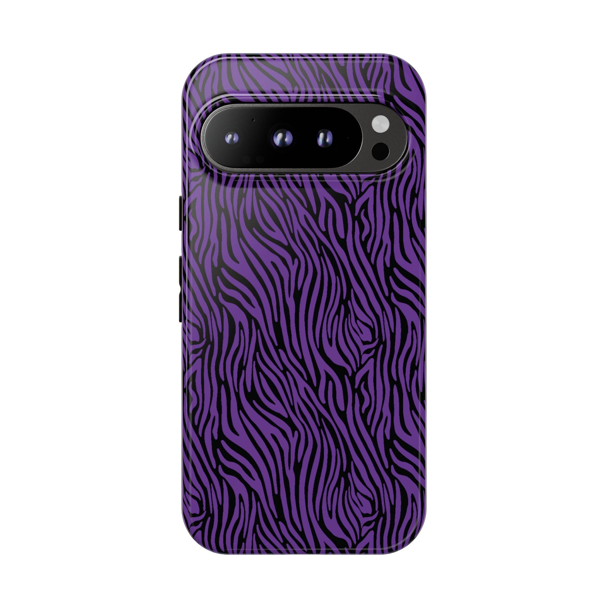 Purple Zebra Tough Phone Case for iPhone, Galaxy, or Google Pixel