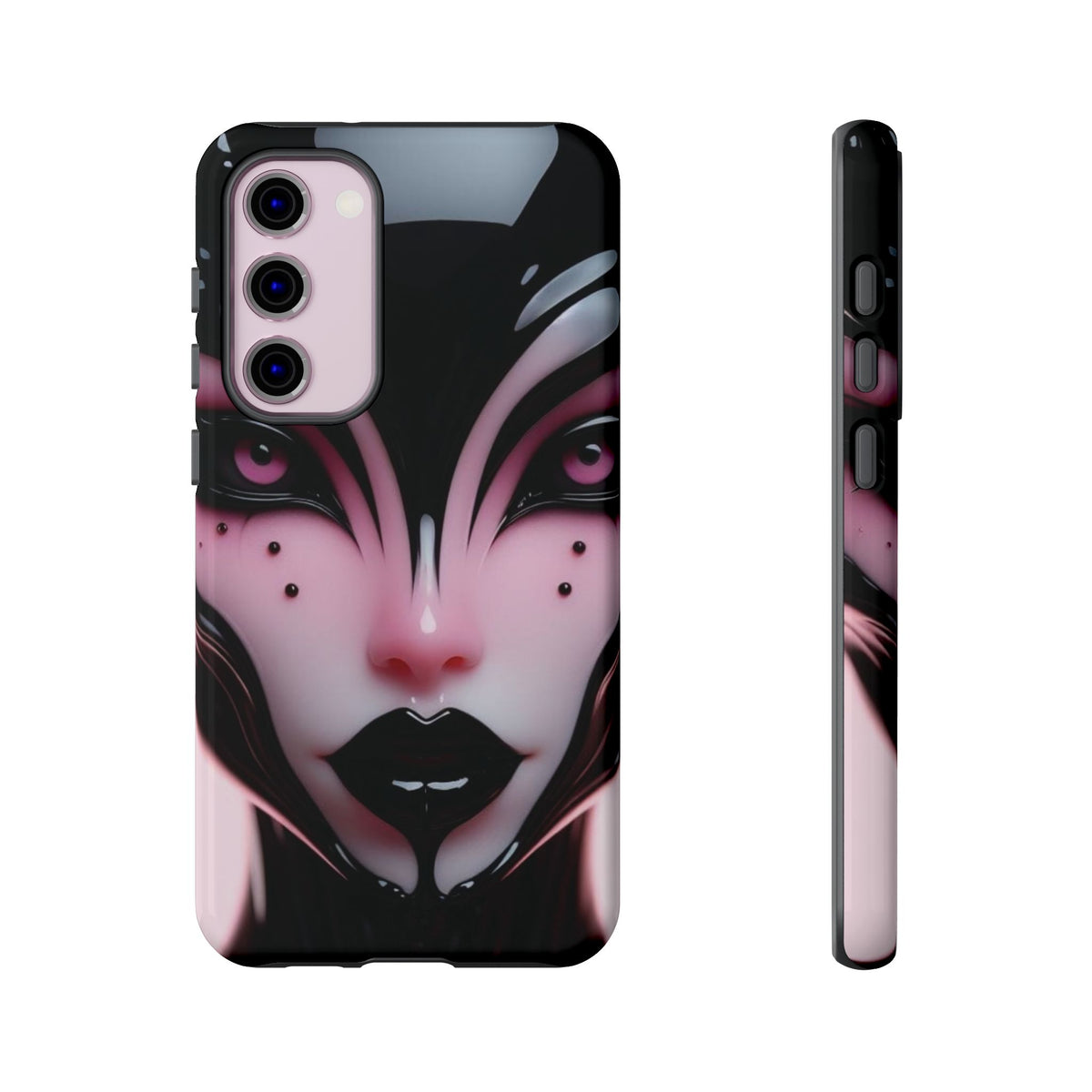 Pink Alien Tough Phone Case for iPhone, Galaxy, or Google Pixel