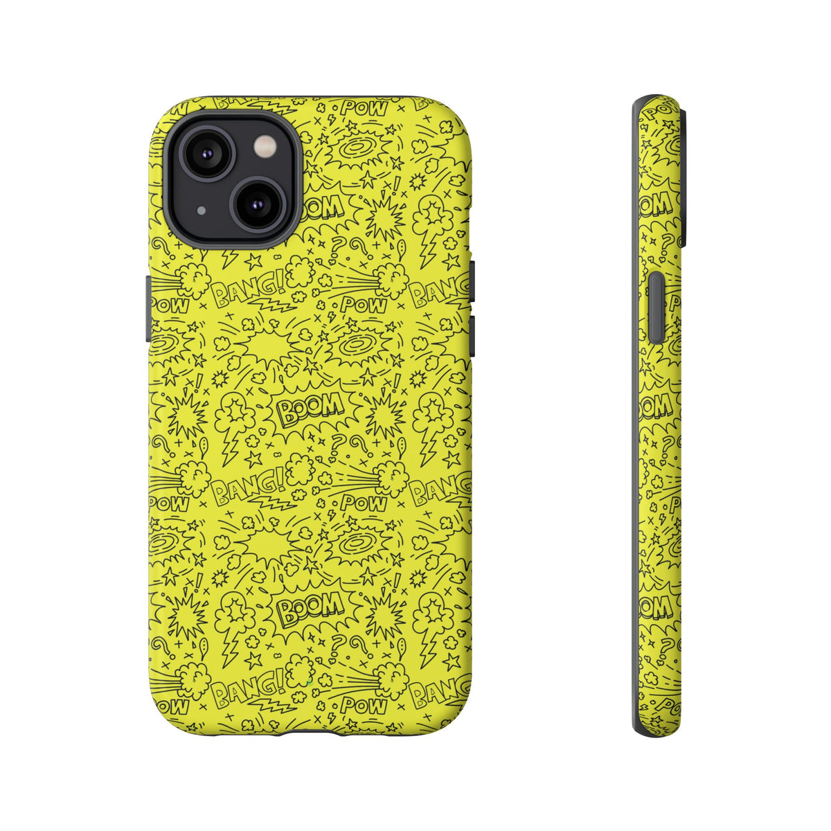 Neon Yellow Wow RG Tough Phone Case for iPhone, Galaxy, or Google Pixel