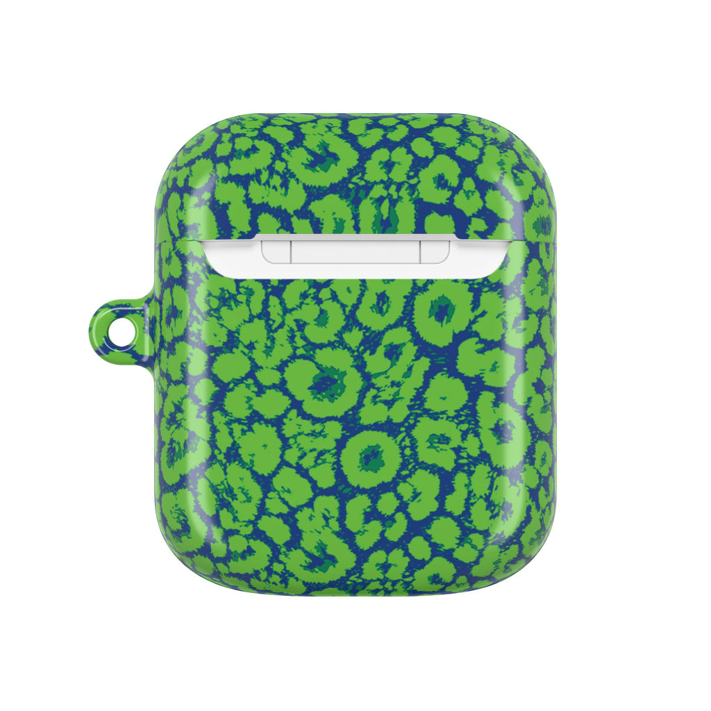 Blue and Green Leopard AirPod Cases
