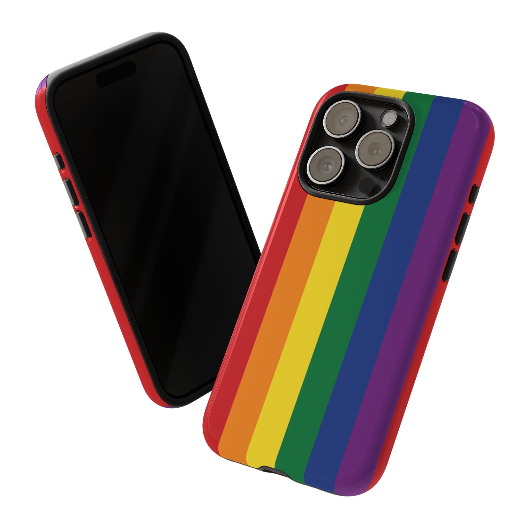 LGBTQ Rainbow Flag Tough Phone Case for iPhone, Galaxy, or Google Pixel