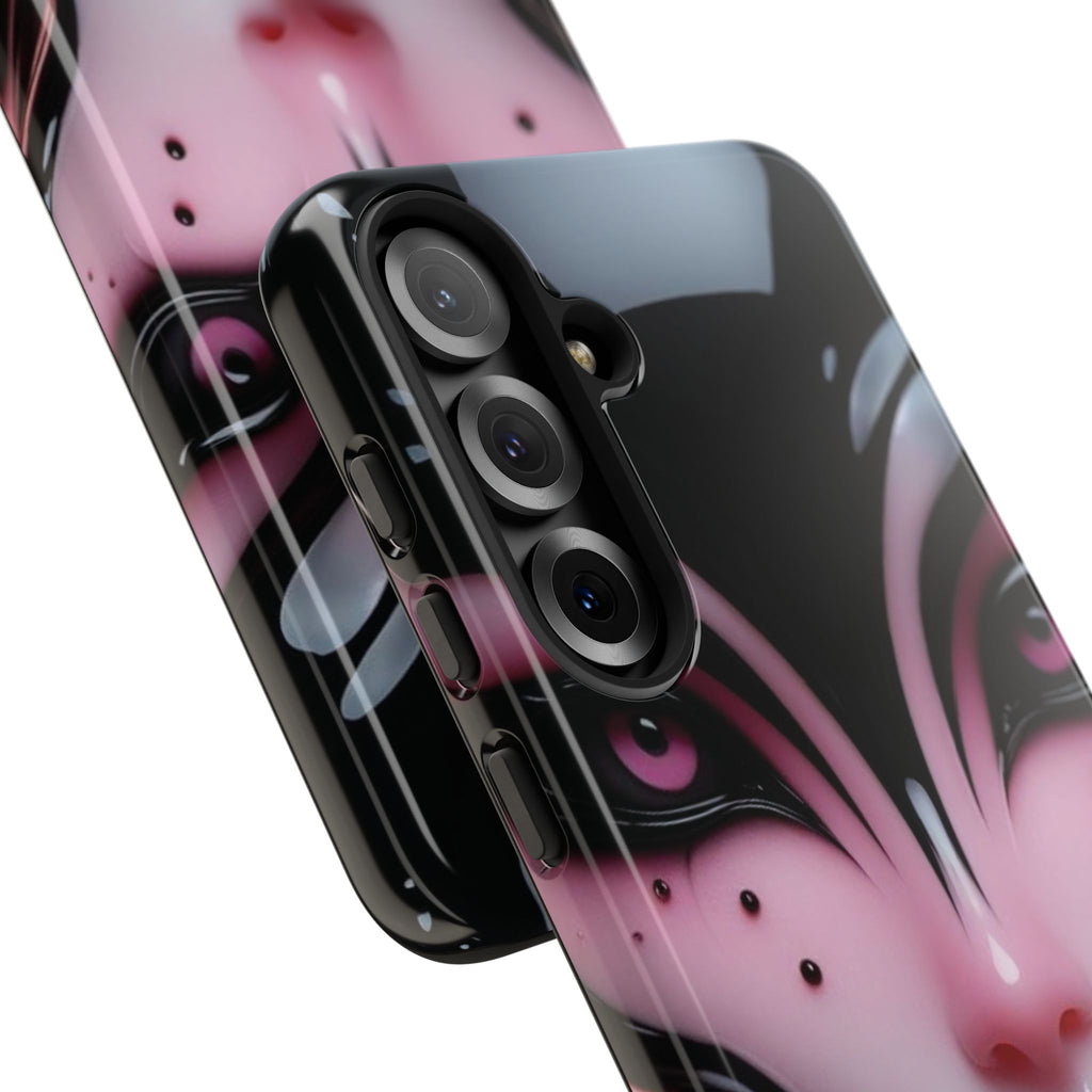 Pink Alien Tough Phone Case for iPhone, Galaxy, or Google Pixel