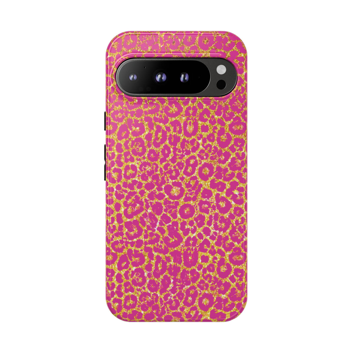 Pink Gold Leopard Tough Case for iPhone, Galaxy, or Google Pixel