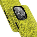 Neon Yellow Wow RG Tough Phone Case for iPhone, Galaxy, or Google Pixel