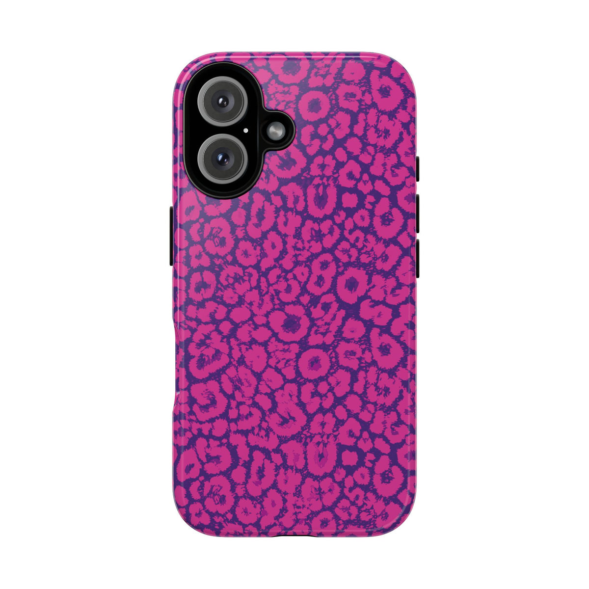 Pink Purple Leopard Tough Phone Case iPhone, Galaxy and Google Pixel