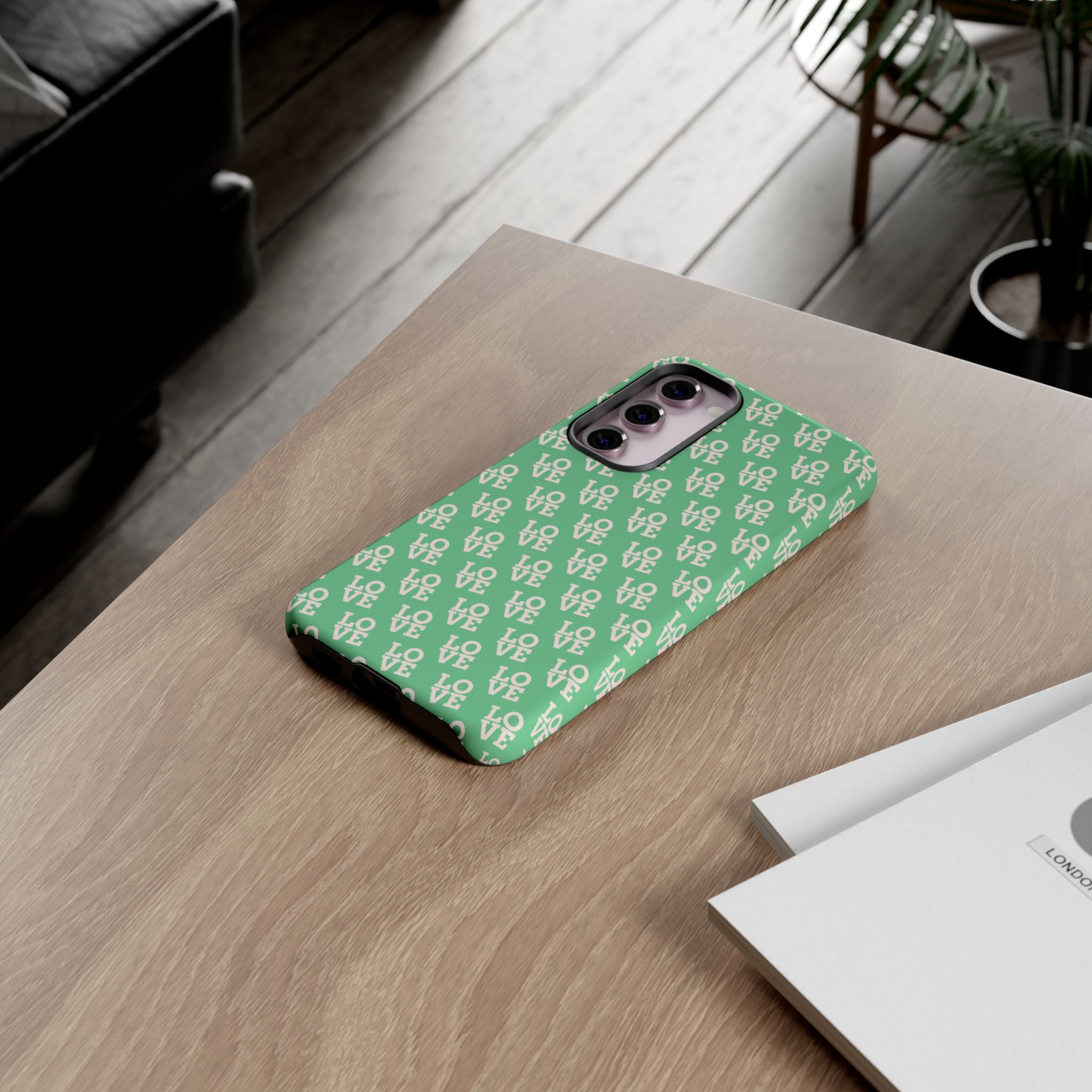 LOVE Aqua Tough Phone Case for iPhone, Galaxy, or Google Pixel