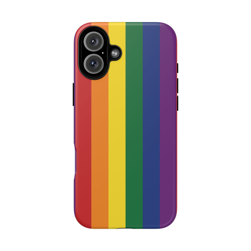 LGBTQ Rainbow Flag Tough Phone Case for iPhone, Galaxy, or Google Pixel