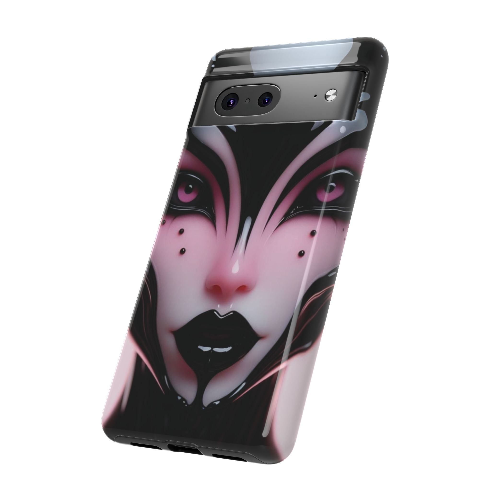 Pink Alien Tough Phone Case for iPhone, Galaxy, or Google Pixel