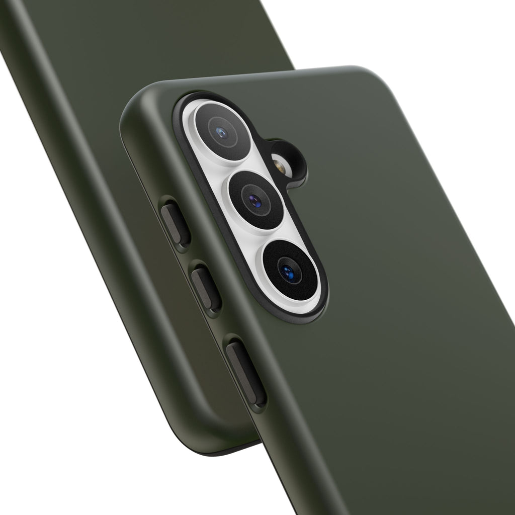 Olive Green Tough Phone Case for iPhone, Galaxy and Google Pixel
