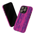 Pink Purple Wood Print Tough Phone Case iPhone, Galaxy, or Google Pixel