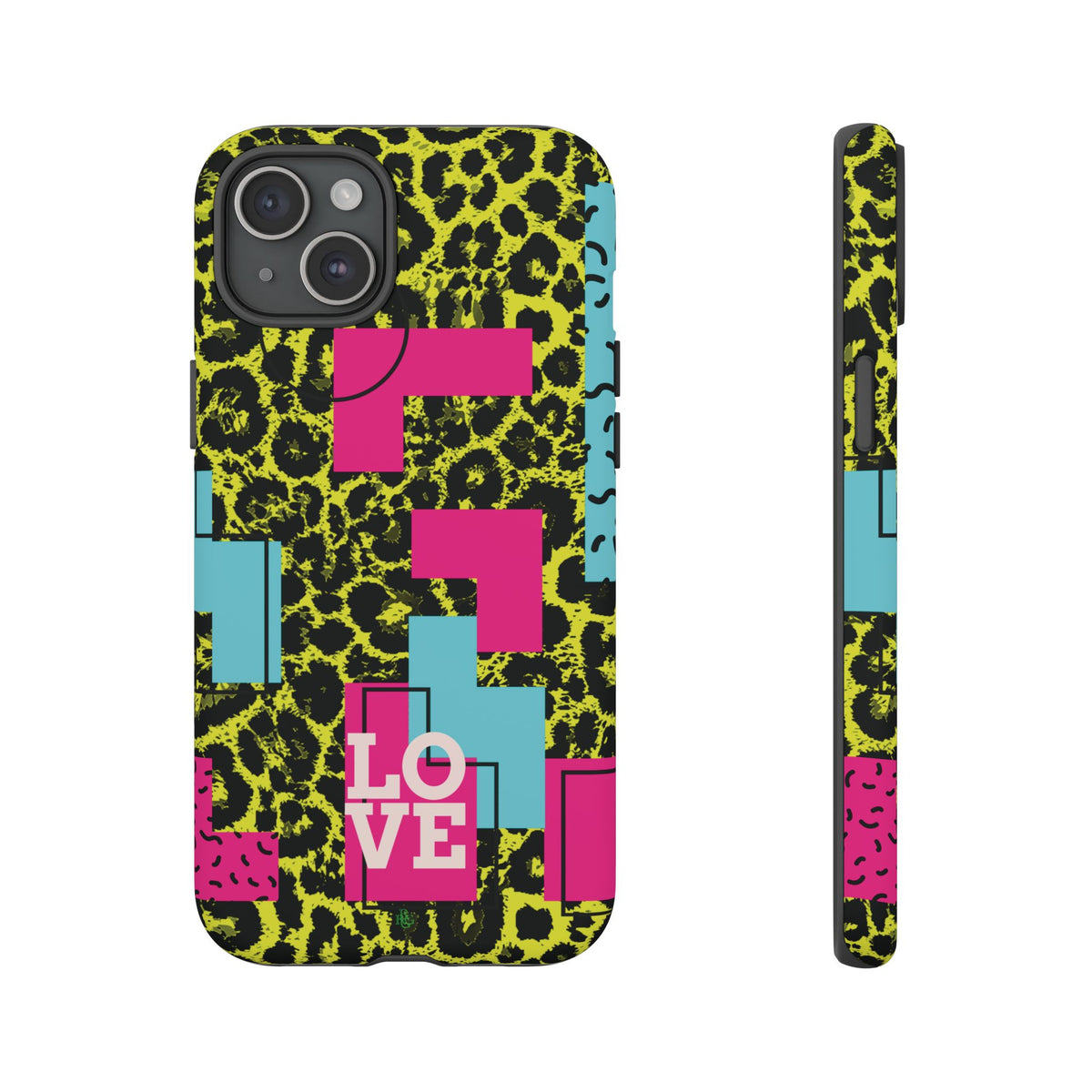LOVE Neon Yellow RG Phone Case iPhone, Galaxy and Google Tough Cases