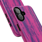 Pink Purple Wood Print Tough Phone Case iPhone, Galaxy, or Google Pixel