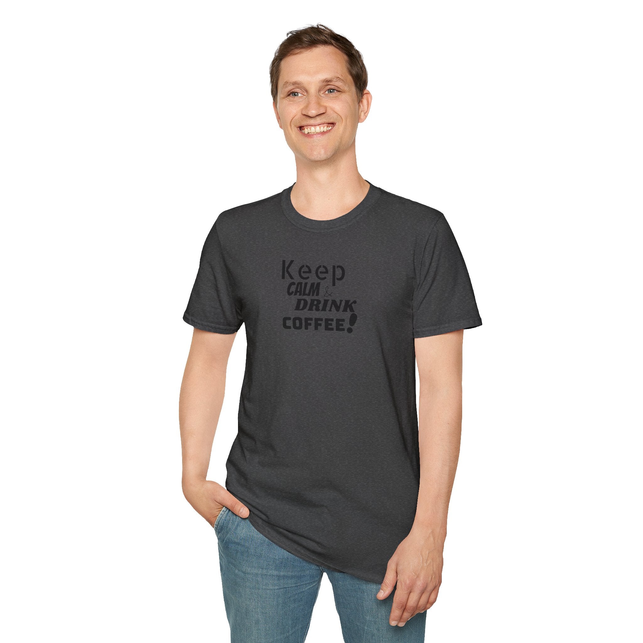Keep Calm... Coffee Unisex Softstyle T-Shirt