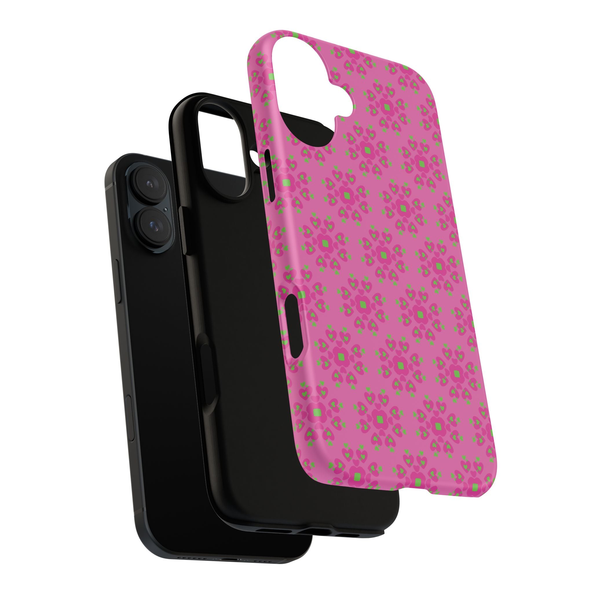 Floresta Heart Pink Tough Phone Case iPhone, Galaxy, or Google Pixel