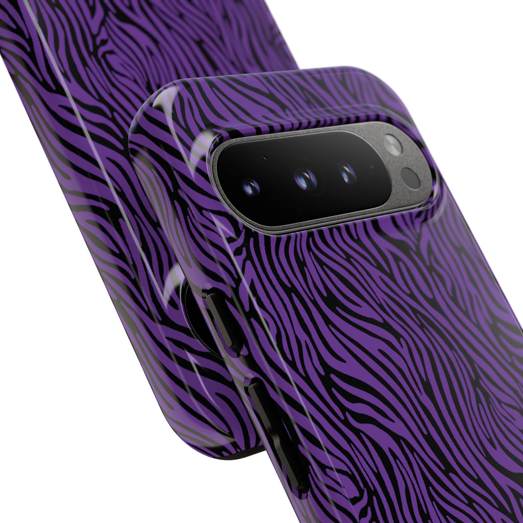 Purple Zebra Tough Phone Case for iPhone, Galaxy, or Google Pixel