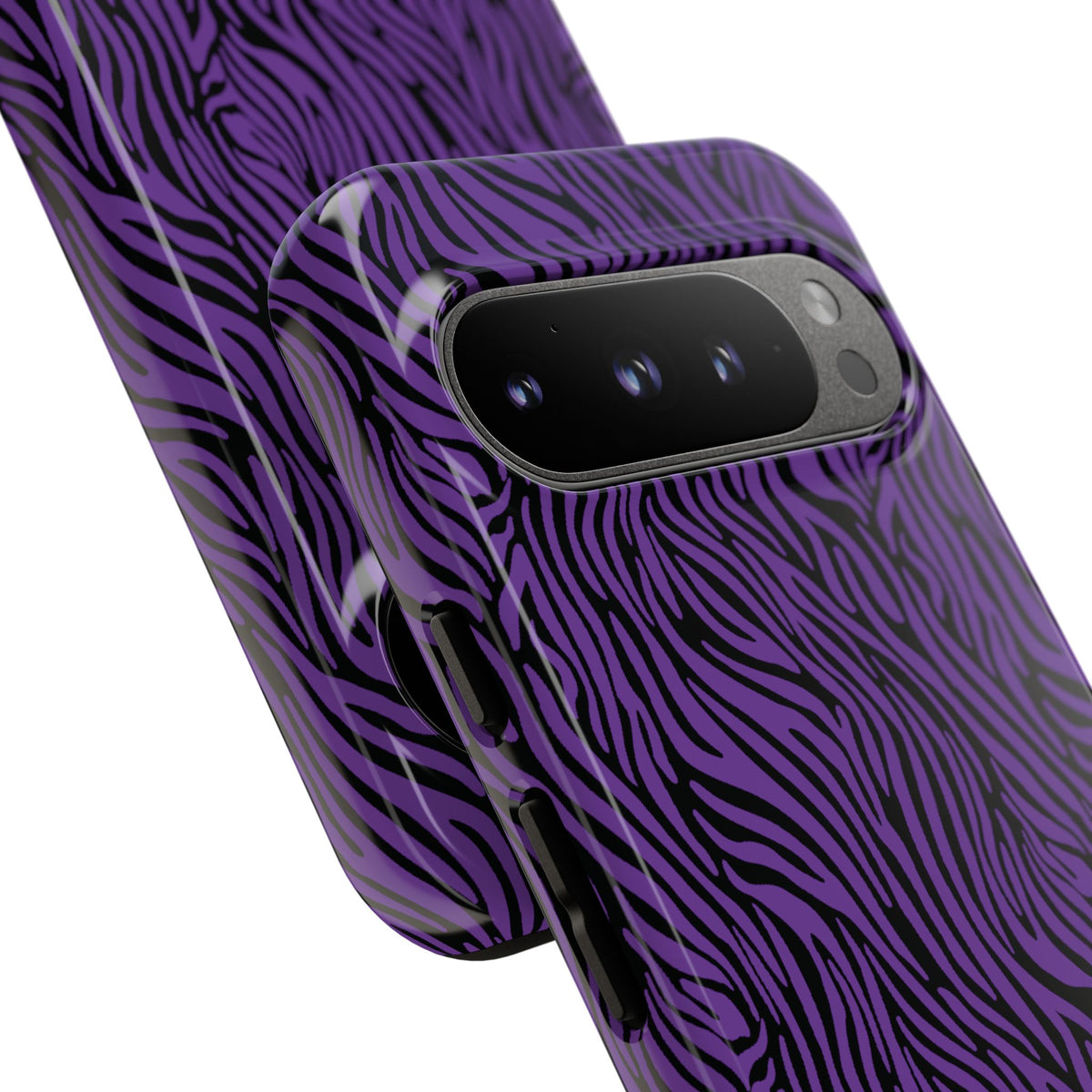 Purple Zebra Tough Phone Case for iPhone, Galaxy, or Google Pixel