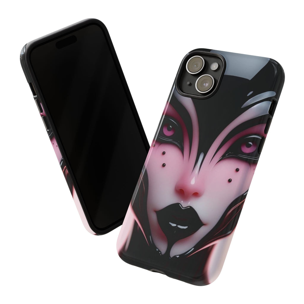 Pink Alien Tough Phone Case for iPhone, Galaxy, or Google Pixel