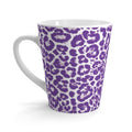 Purple Leopard Print Latte Mug