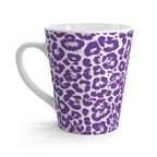 Purple Leopard Print Latte Mug