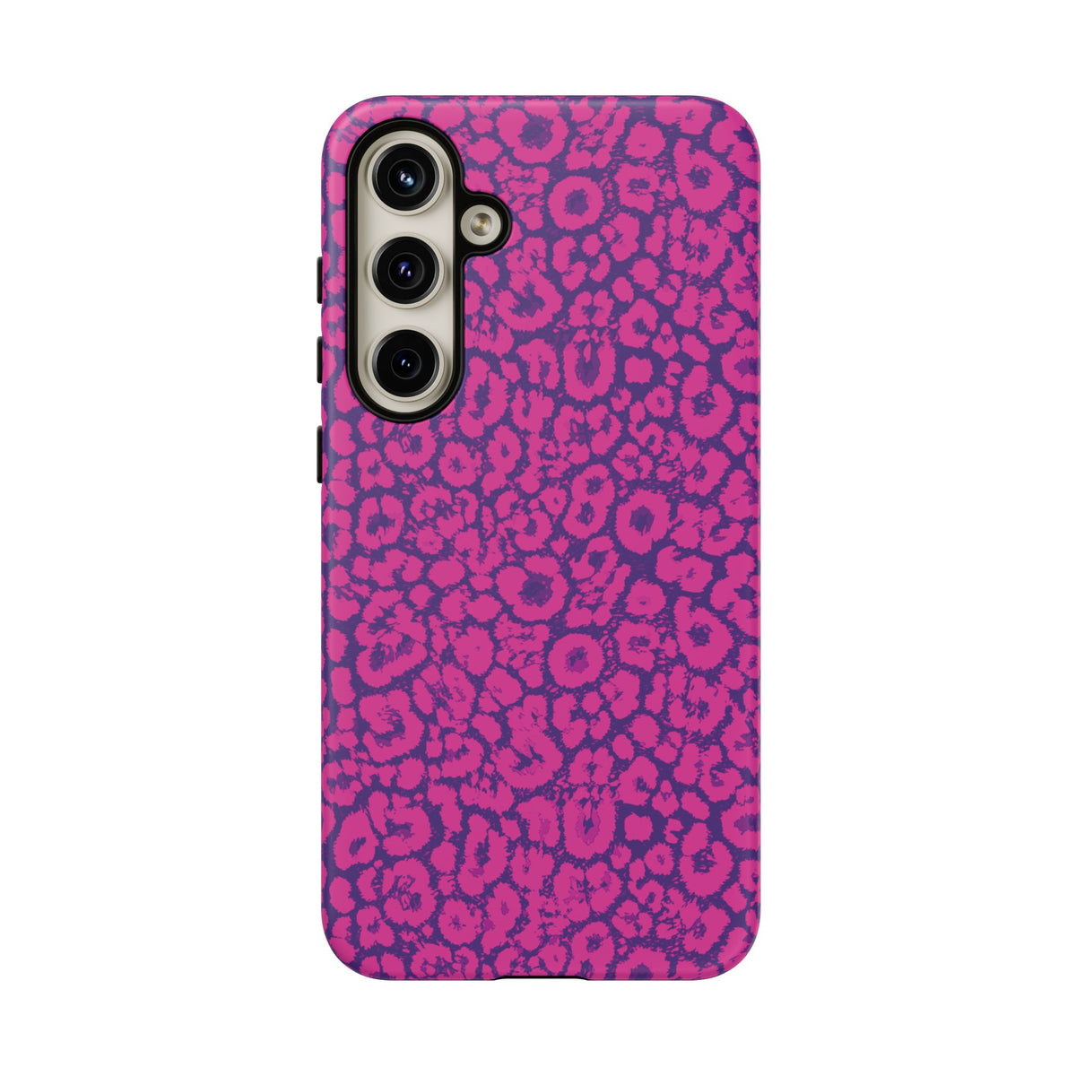 Pink Purple Leopard Tough Phone Case iPhone, Galaxy and Google Pixel