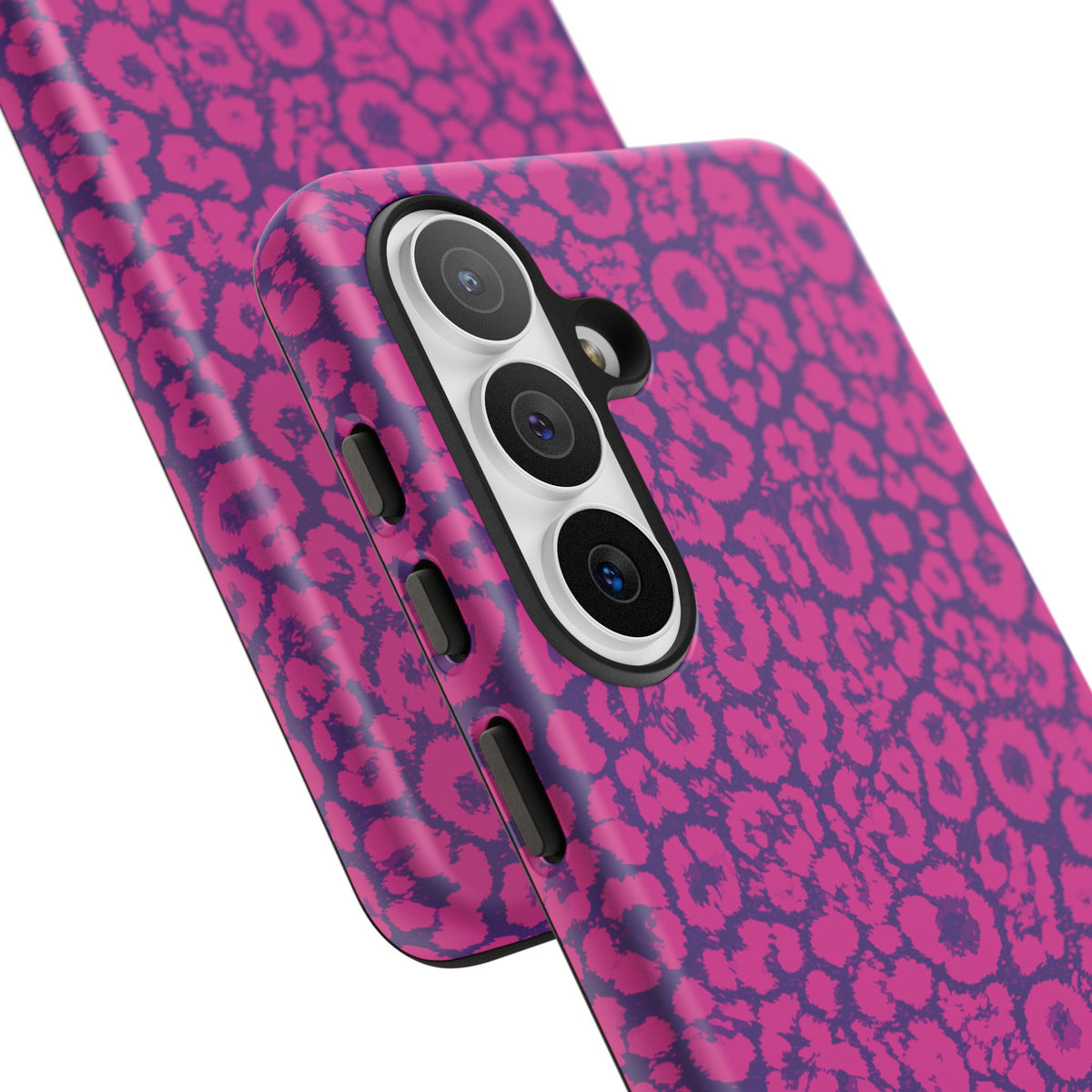 Pink Purple Leopard Tough Phone Case iPhone, Galaxy and Google Pixel