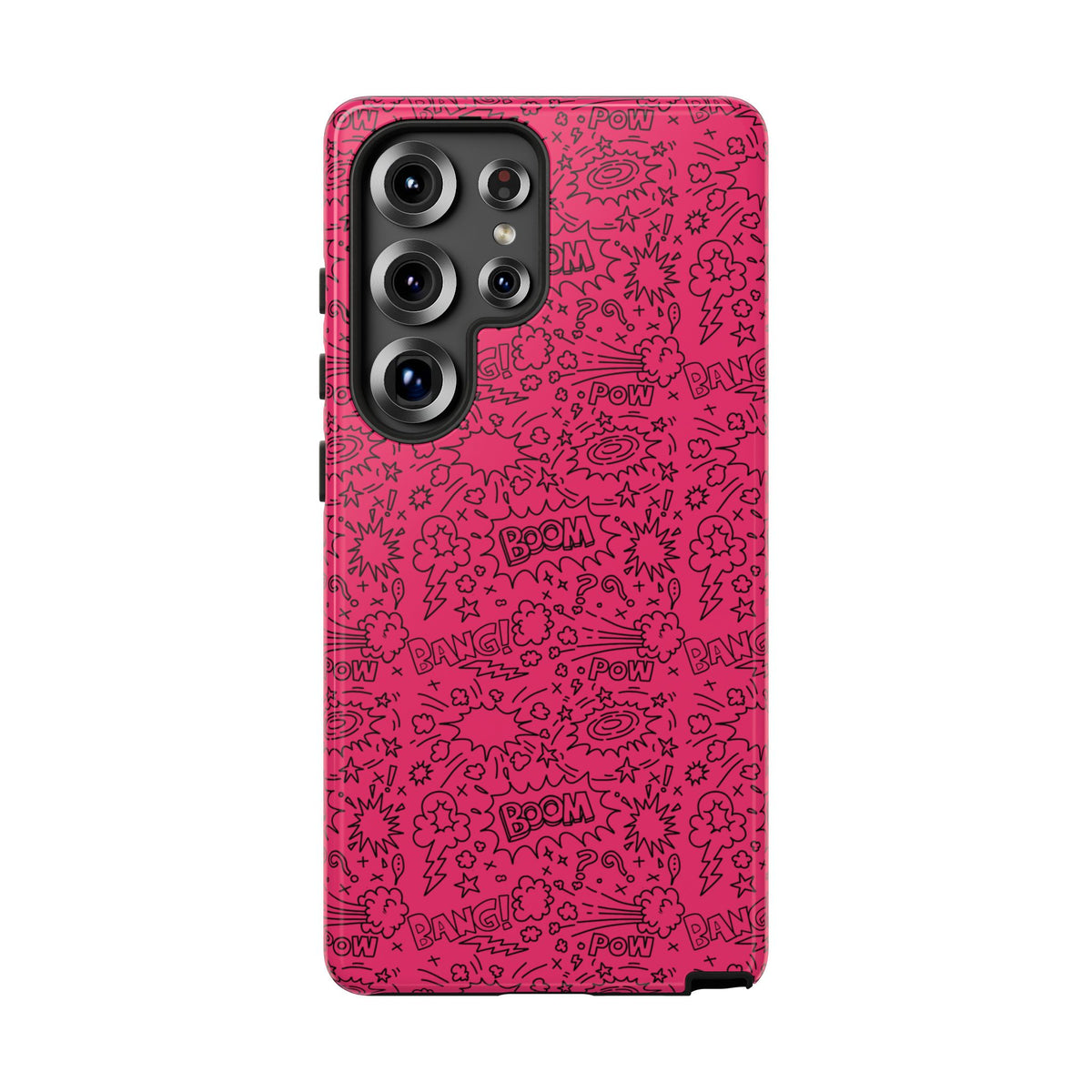 Pink Wow Tough Case for iPhone, Galaxy, or Google Pixel
