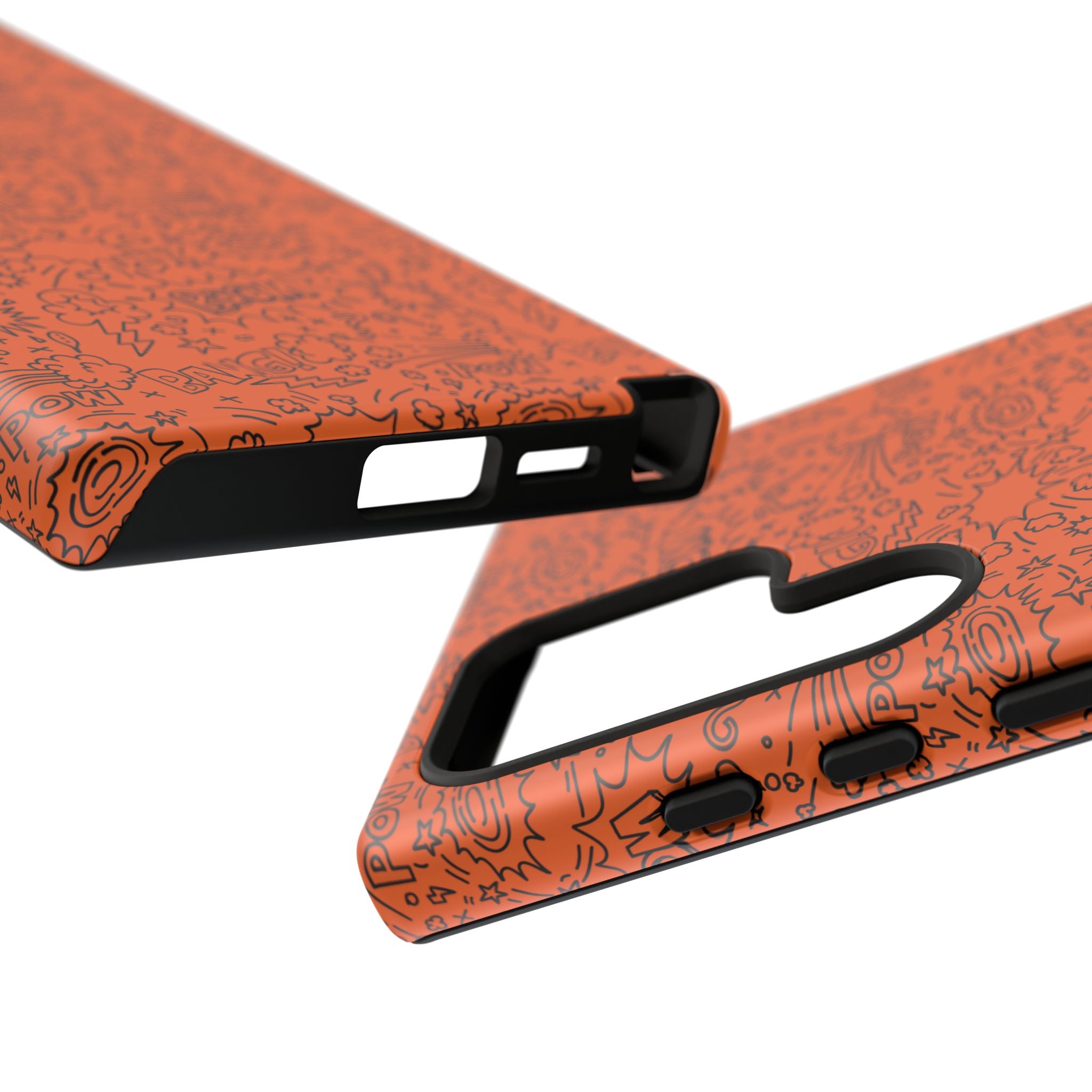 Wow Orange Tough Case for iPhone, Galaxy, or Google Pixel