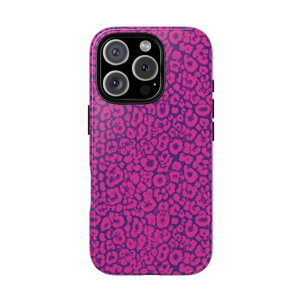 Pink Purple Leopard Tough Phone Case iPhone, Galaxy and Google Pixel