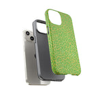 Neon Green Gold Leopard Tough Phone Case iPhone, Galaxy, or Google Pixel