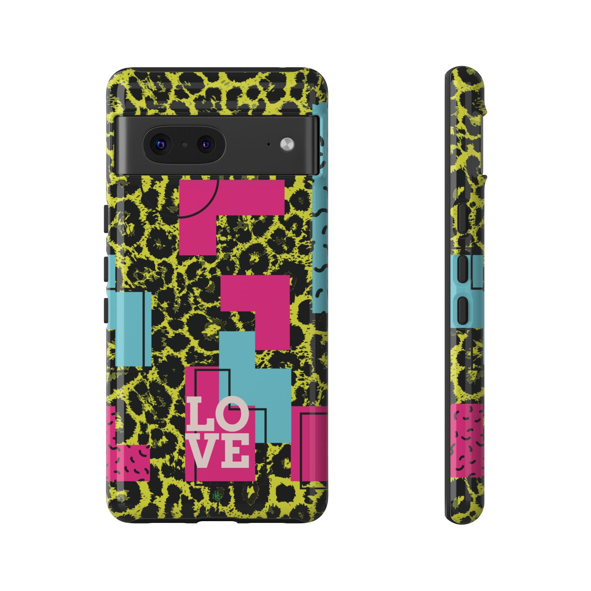LOVE Neon Yellow RG Phone Case iPhone, Galaxy and Google Tough Cases
