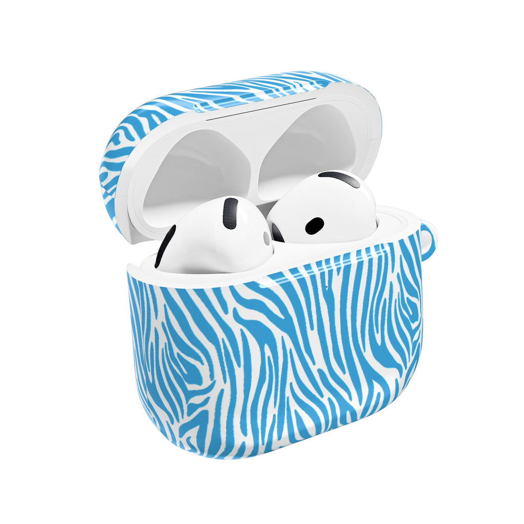 Blue Zebra AirPod Cases