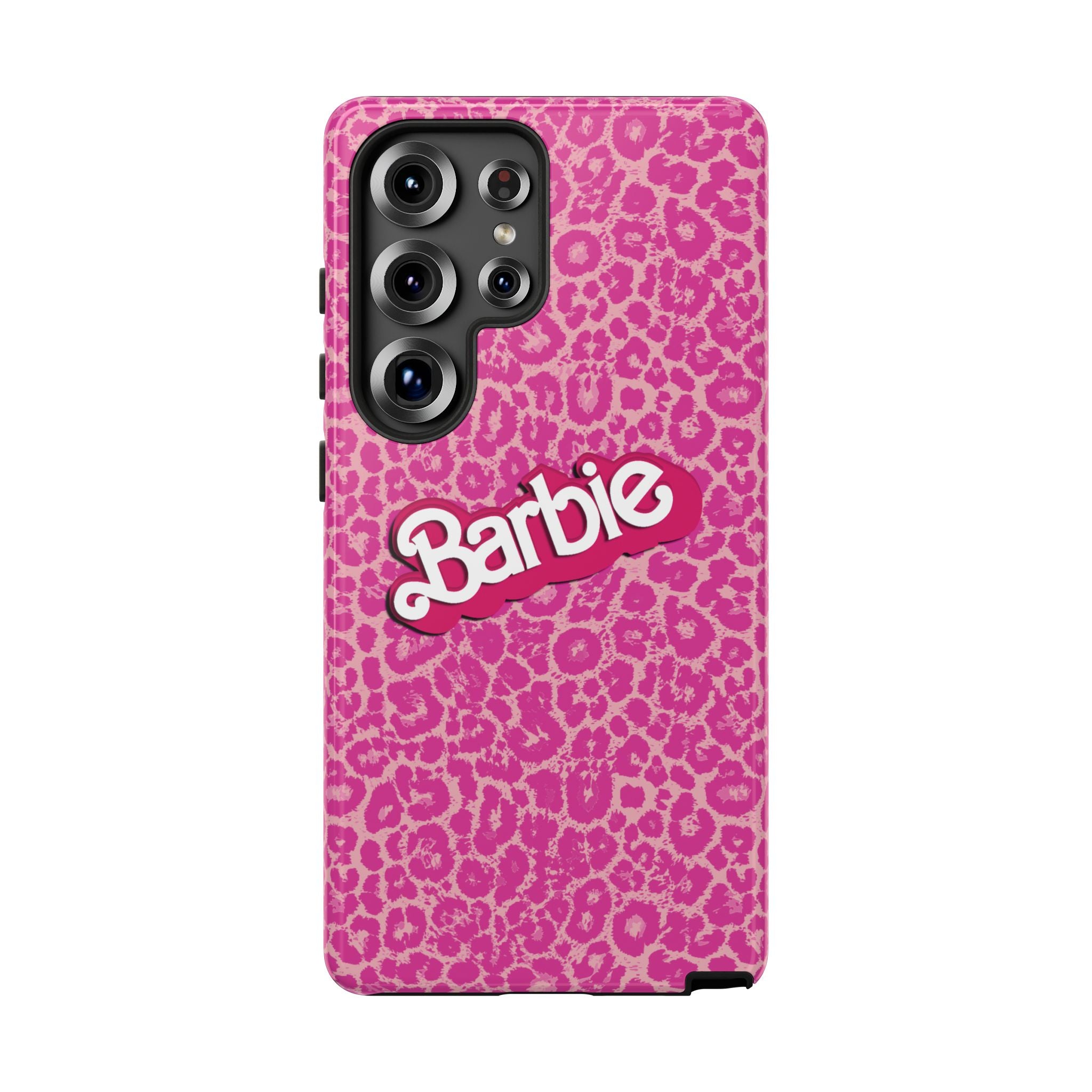 Hot Neon Pink Leopard Barb Tough Phone Case iPhone, Galaxy, or Google Pixel