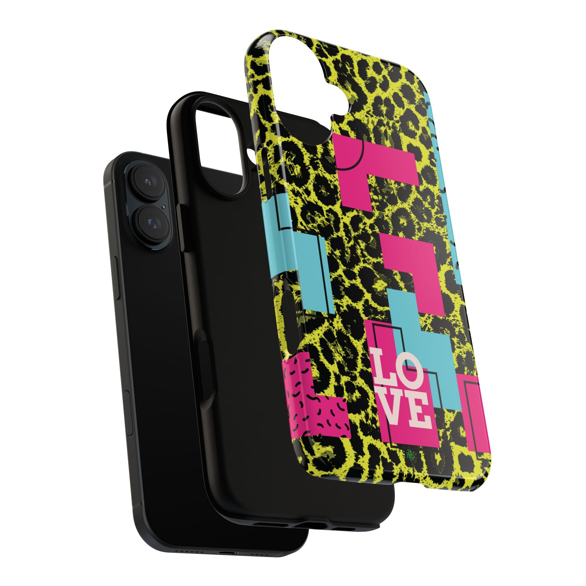 LOVE Neon Yellow RG Phone Case iPhone, Galaxy and Google Tough Cases