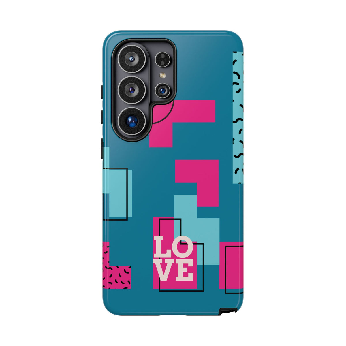 LOVE Teal Green Tough Phone Case for iPhone, Galaxy, or Google Pixel