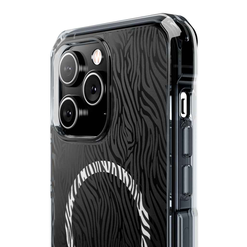 Zebra Magnetic iPhone 14, 15, 16 Series Clear Impact Cases