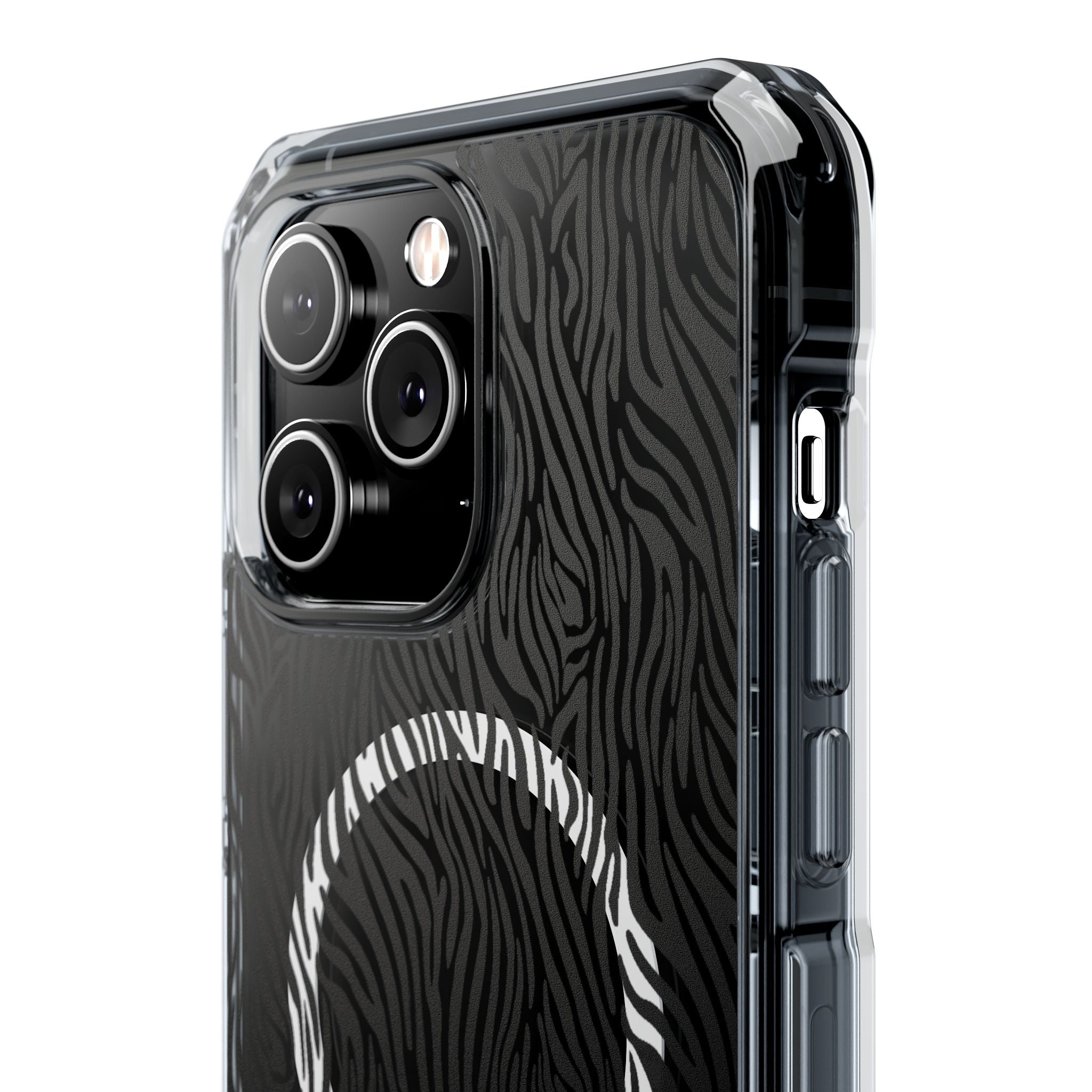 Zebra Magnetic iPhone 14, 15, 16 Series Clear Impact Cases