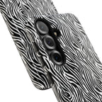 Black and White Zebra Print Tough Case iPhone, Galaxy and Google Pixel