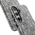 Black and White Zebra Print Tough Case iPhone, Galaxy and Google Pixel