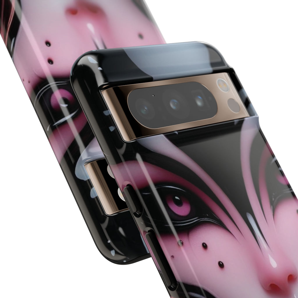 Pink Alien Tough Phone Case for iPhone, Galaxy, or Google Pixel