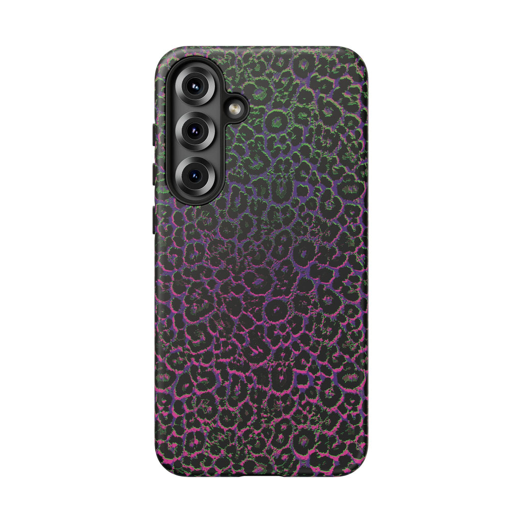 Colorful Leopard Tough Phone Case for iPhone, Galaxy, or Google Pixel