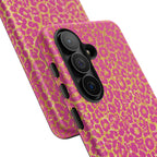 Pink Gold Leopard Tough Case for iPhone, Galaxy, or Google Pixel