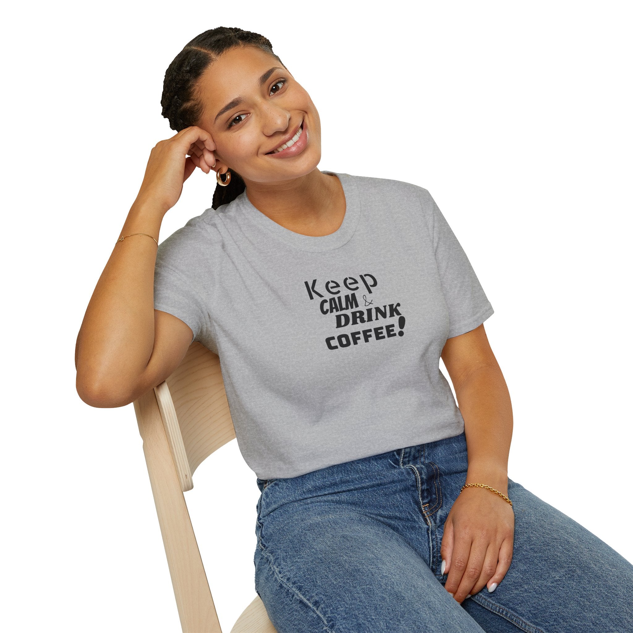 Keep Calm... Coffee Unisex Softstyle T-Shirt