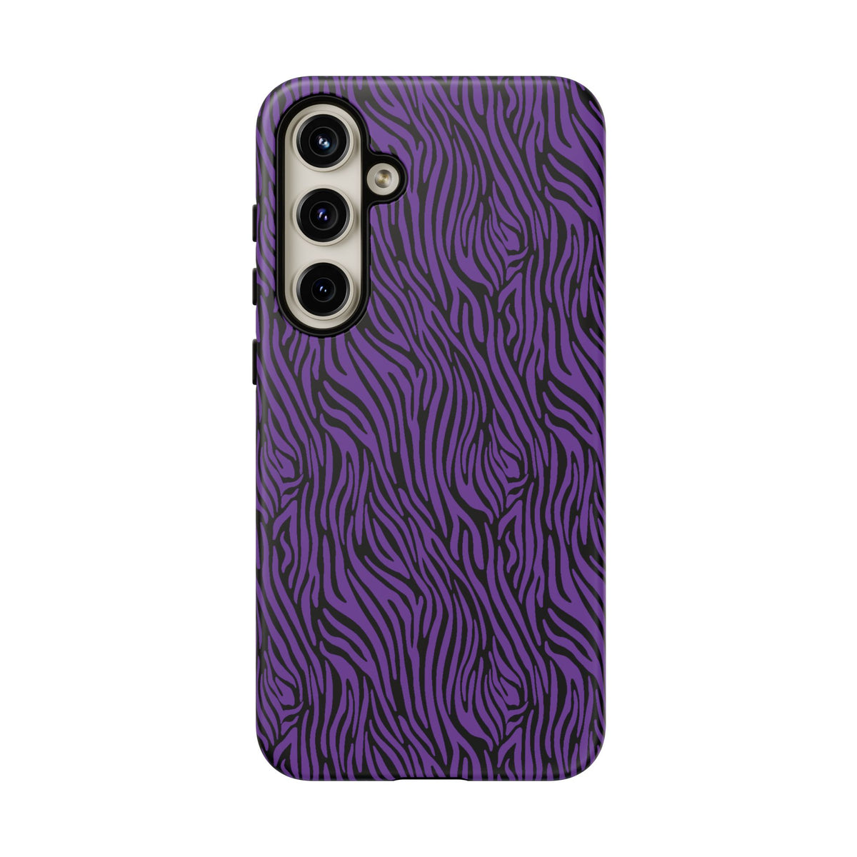 Purple Zebra Tough Phone Case for iPhone, Galaxy, or Google Pixel