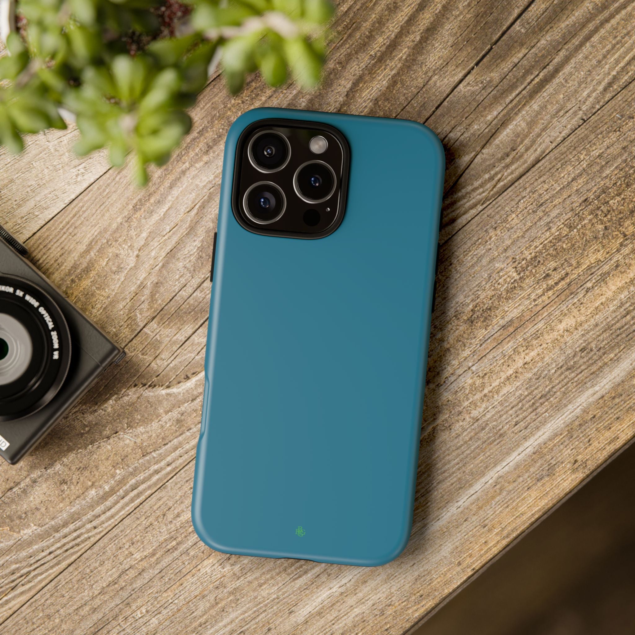 Teal Green RG Tough Phone Case for iPhone, Galaxy, or Google Pixel