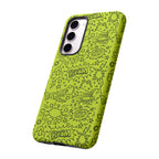 Neon Lime Wow Tough Case for iPhone, Galaxy, or Google Pixel