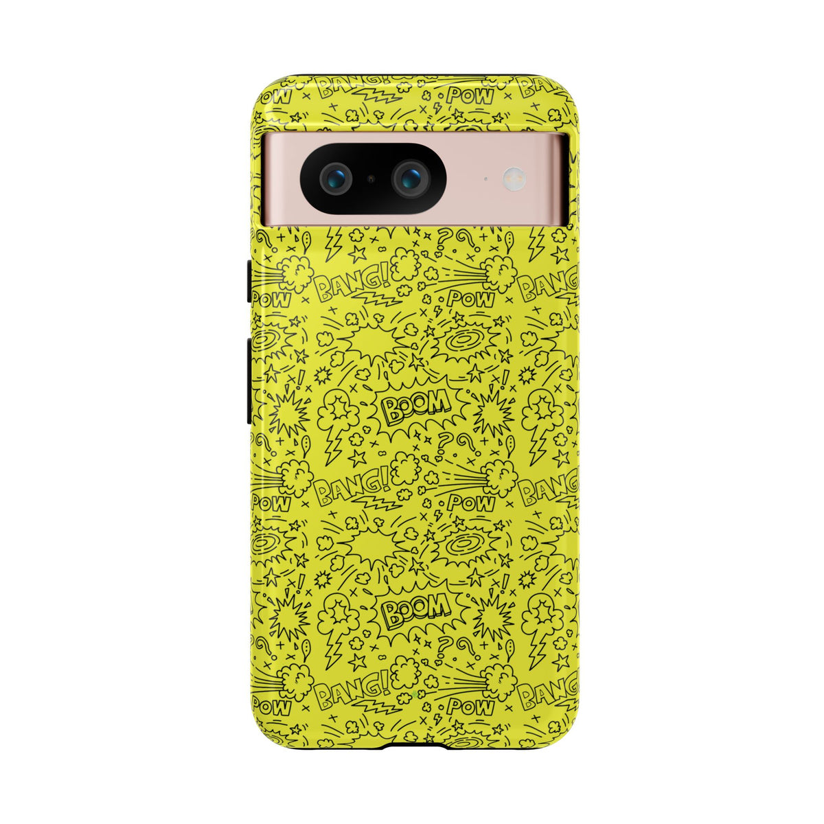 Neon Yellow Wow RG Tough Phone Case for iPhone, Galaxy, or Google Pixel