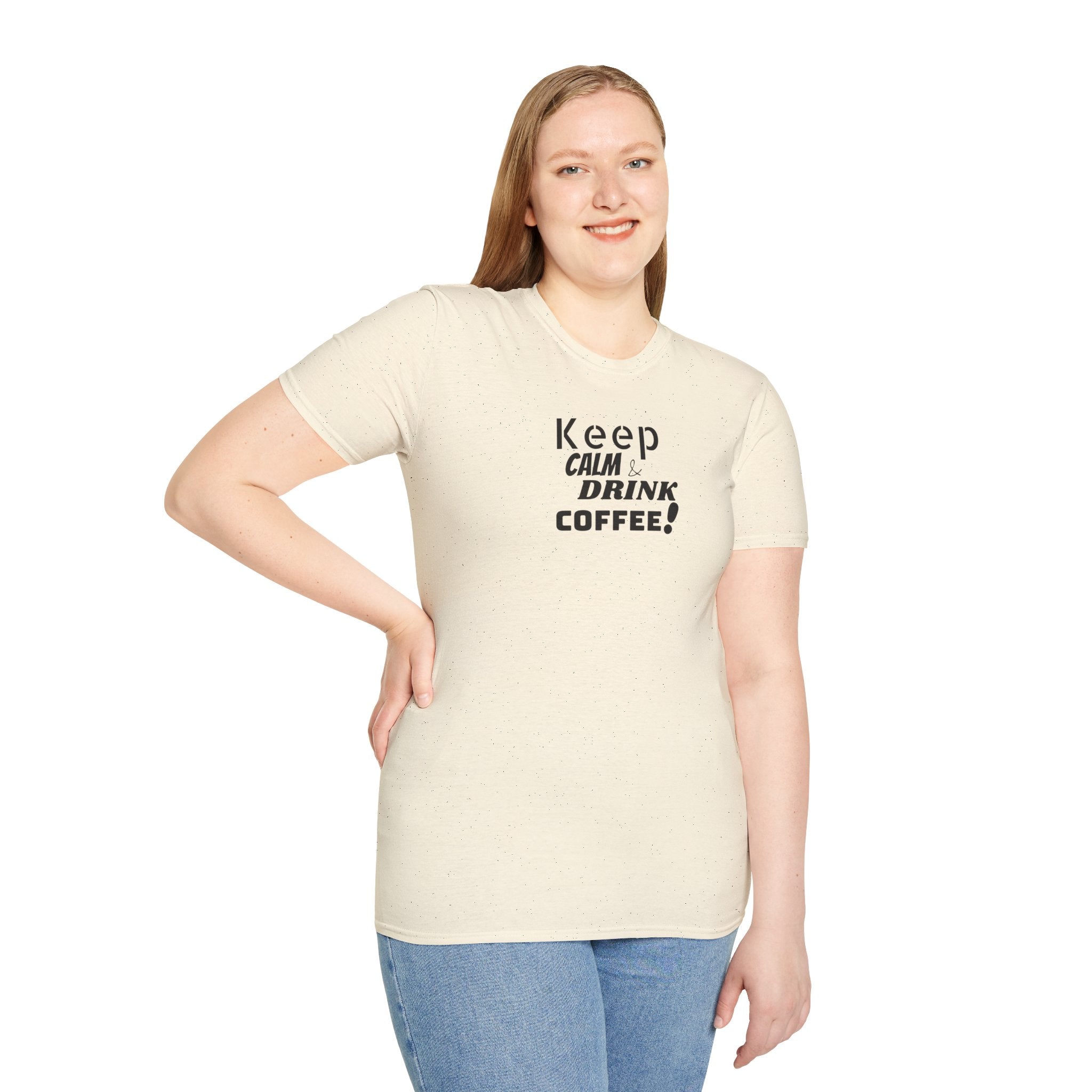 Keep Calm... Coffee Unisex Softstyle T-Shirt