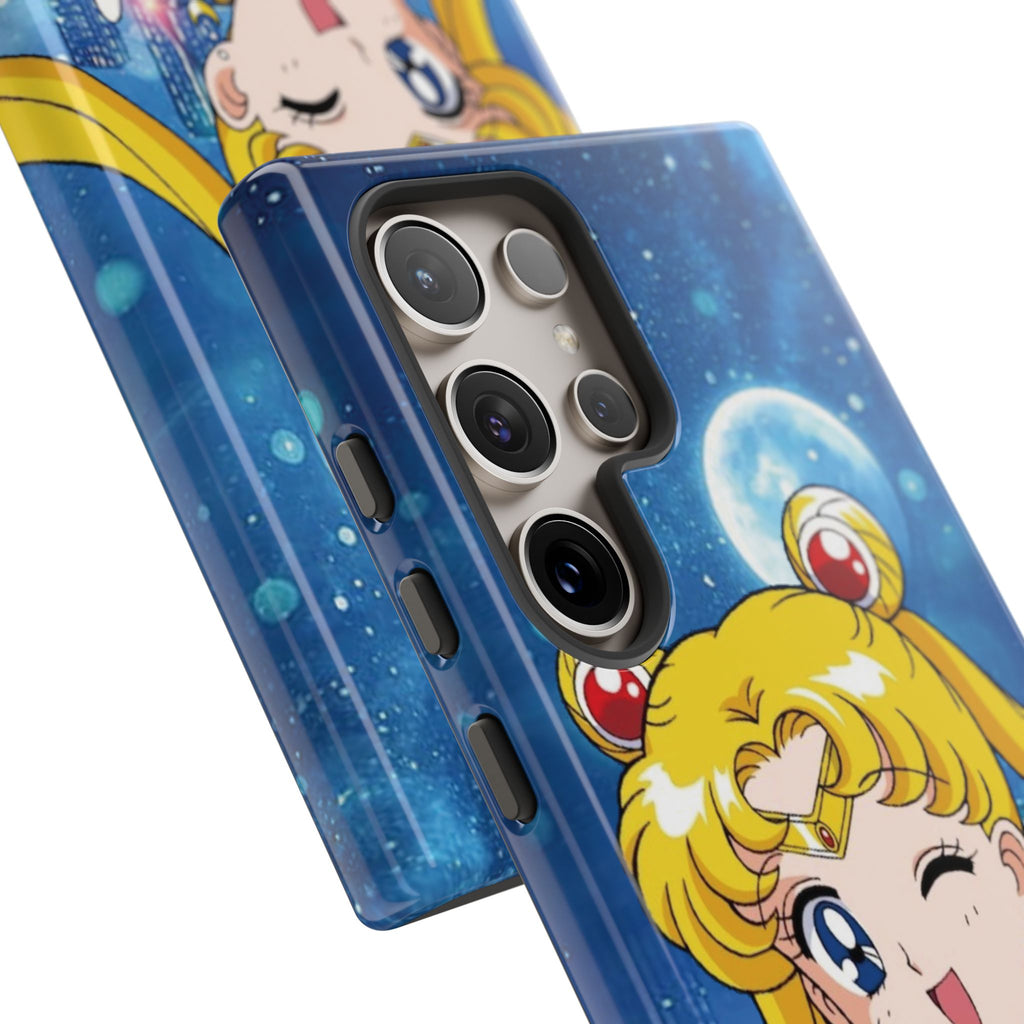 Blue S Moon Tough Case for iPhone, Galaxy, or Google Pixel