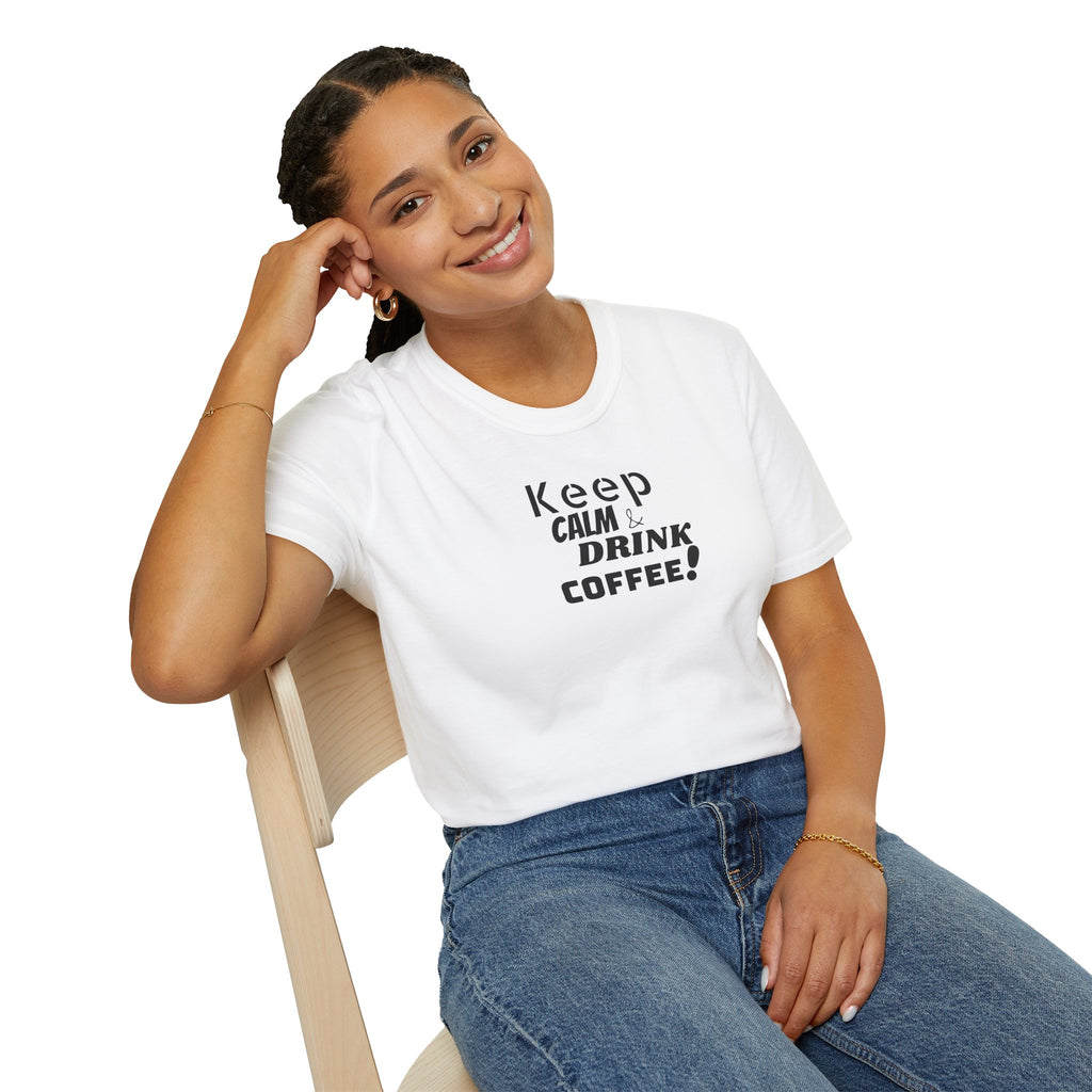 Keep Calm... Coffee Unisex Softstyle T-Shirt